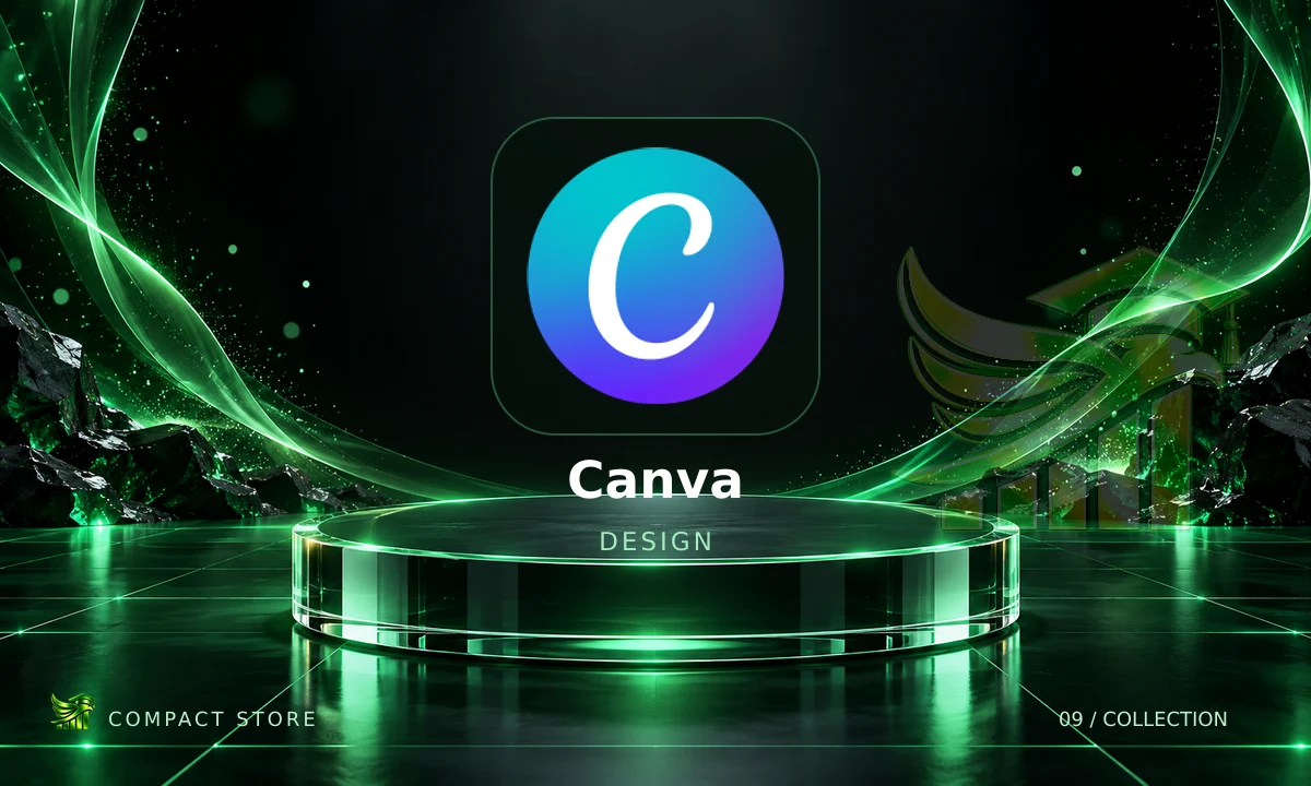 Logo de Canva Pro Edu Painel 500 Convites em arte da Compact Store