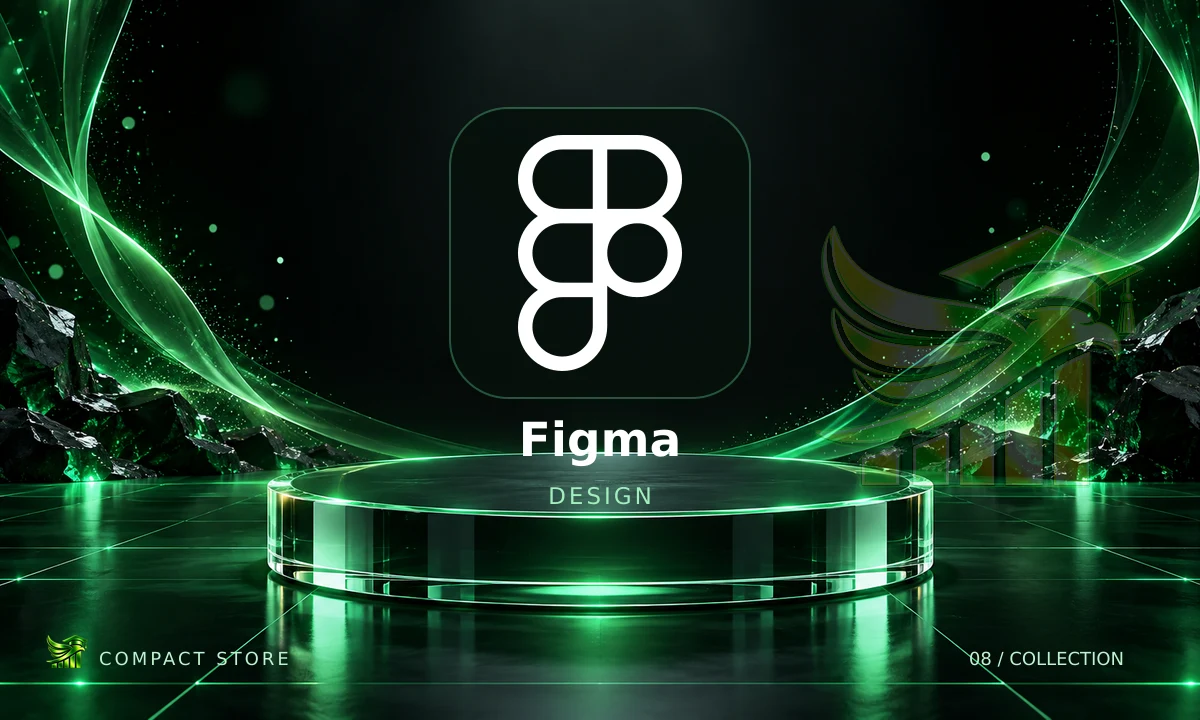 Logo de Figma Pro Edu 2 Anos em arte da Compact Store