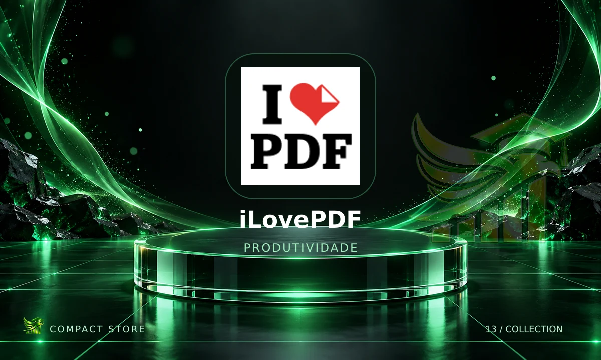 Logo de iLovePdf Premium 1 Ano em arte da Compact Store