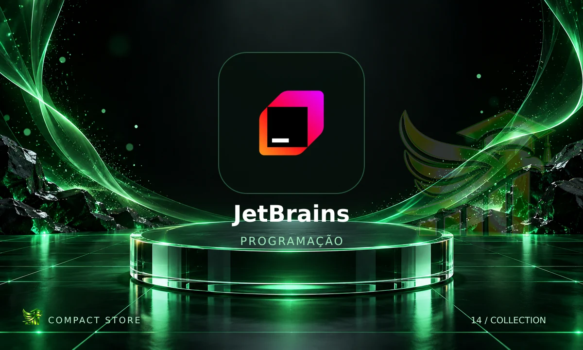 Logo de JetBrains Edu Pack 12 Meses em arte da Compact Store