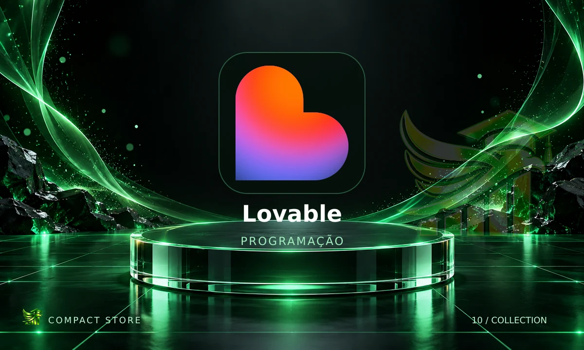 Logo de Conta Lovable Pro 100 Créditos em arte da Compact Store