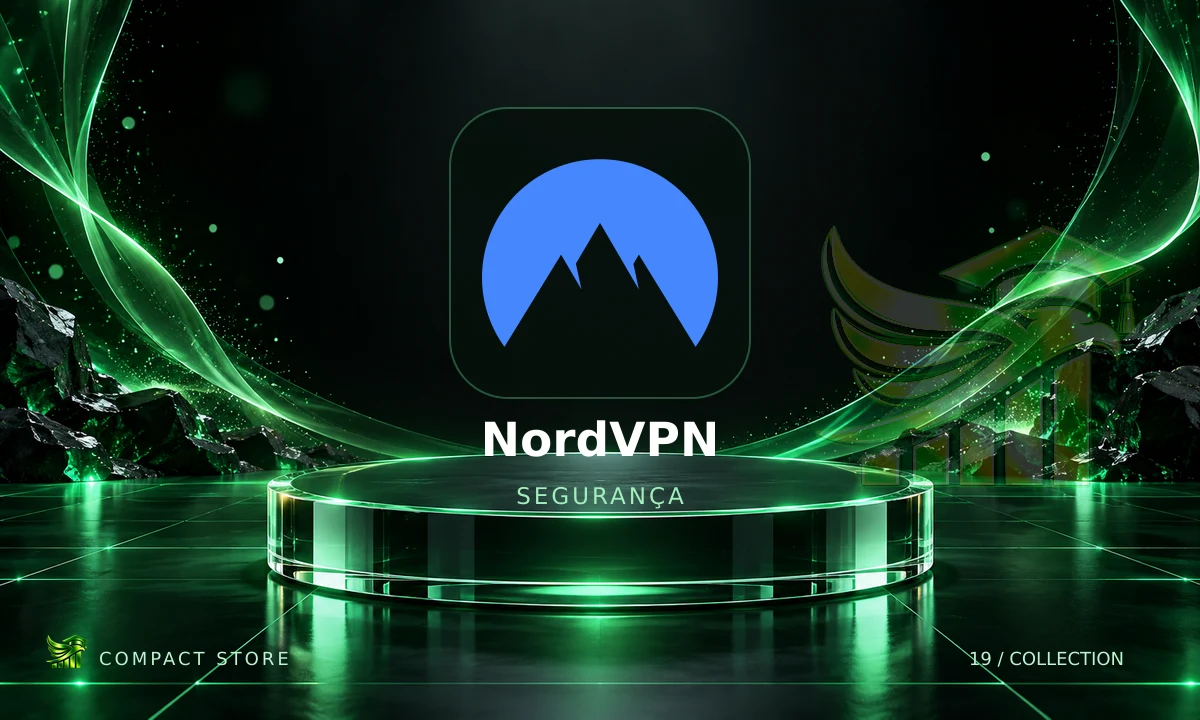 Logo de Nord VPN Conta 3 Meses em arte da Compact Store